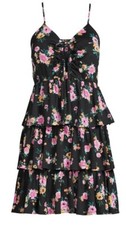 New No Boundaries Juniors Ruched Halter Dress Size XS(1)