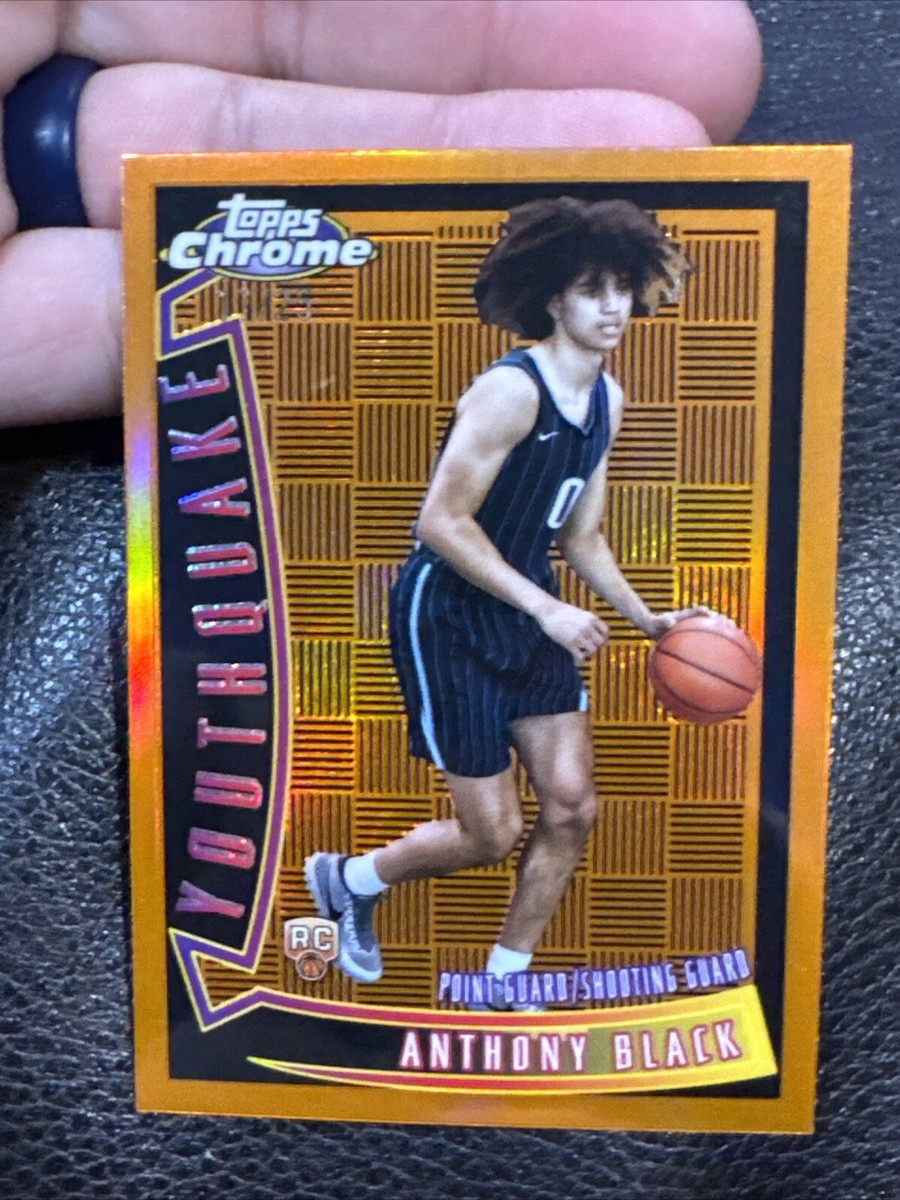 貴重盤 YOUTHQUAKE /BEYOND THE VOID OF BLACK 2023-24 Topps Chrome Basketball Anthony Black “Youthquake” Rookie