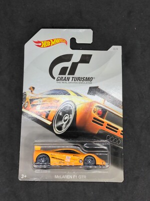 Hot Wheels McLaren F1 GTR Orange Gran Turismo White Card WC65 Rare