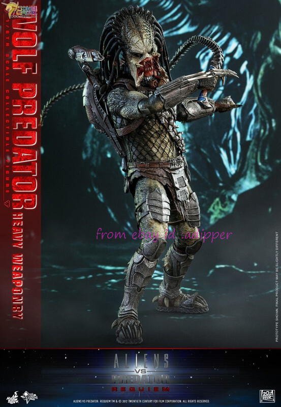 Perfect Hot Toys Mms443 1/6 Alien Wars Predator 2.0 Lone