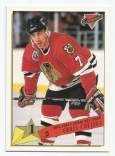 CHRIS CHELIOS 1993-94 TOPPS ALL STAR CARD NM-MT CONDITION
