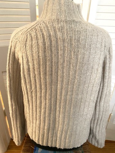 Suéter para mujer The Limited America beige cuello de tortuga topo talla pequeña - Imagen 14 de 14