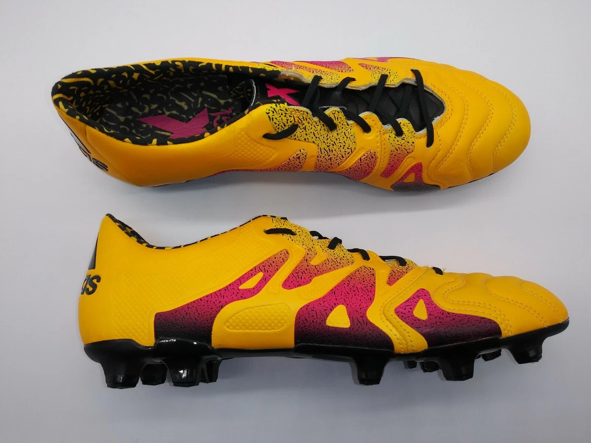 Adidas Mens Rare X 15.1 FG/AG Leather- Solar Gold S74616 Soccer Cleats |  eBay