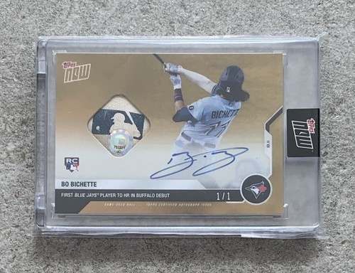 2020 Topps Now Blue Jays 1st HR at Buffalo Bichette Auto Game Relic #87F 1/1 RC - Bild 5 von 7