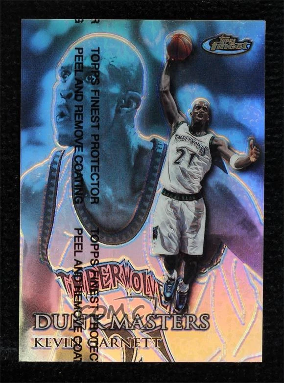 1999-00 Topps Finest Dunk Masters Refractor 32/150 Kevin Garnett #DM11 HOF