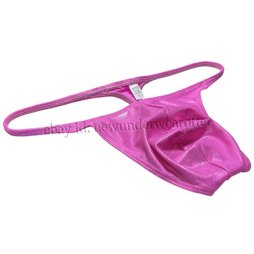 Men Shiny Bikini Thong Underwear Low-rise G-string Bulge Pouch T-back Jockstrap - Picture 47 of 51