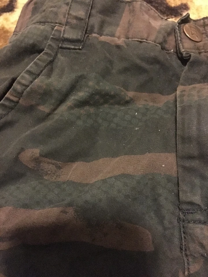 Pantalones Cortos Carga Shaun Blanco Niños Cremallera y Botón Talla 7 Camuflaje Foto 4 de 4