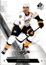 2013-14 SP Authentic Shea Weber #12 Nashville Predators