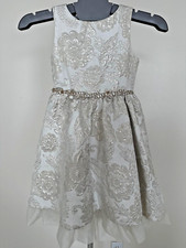 Rare Editions Girls Dress Ivory Floral Size 5 Fancy Special Occasions Wedding