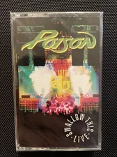 POISON - SWALLOW THIS LIVE cassette TAPE Capitol C4-598046 - BRAND NEW SEALED