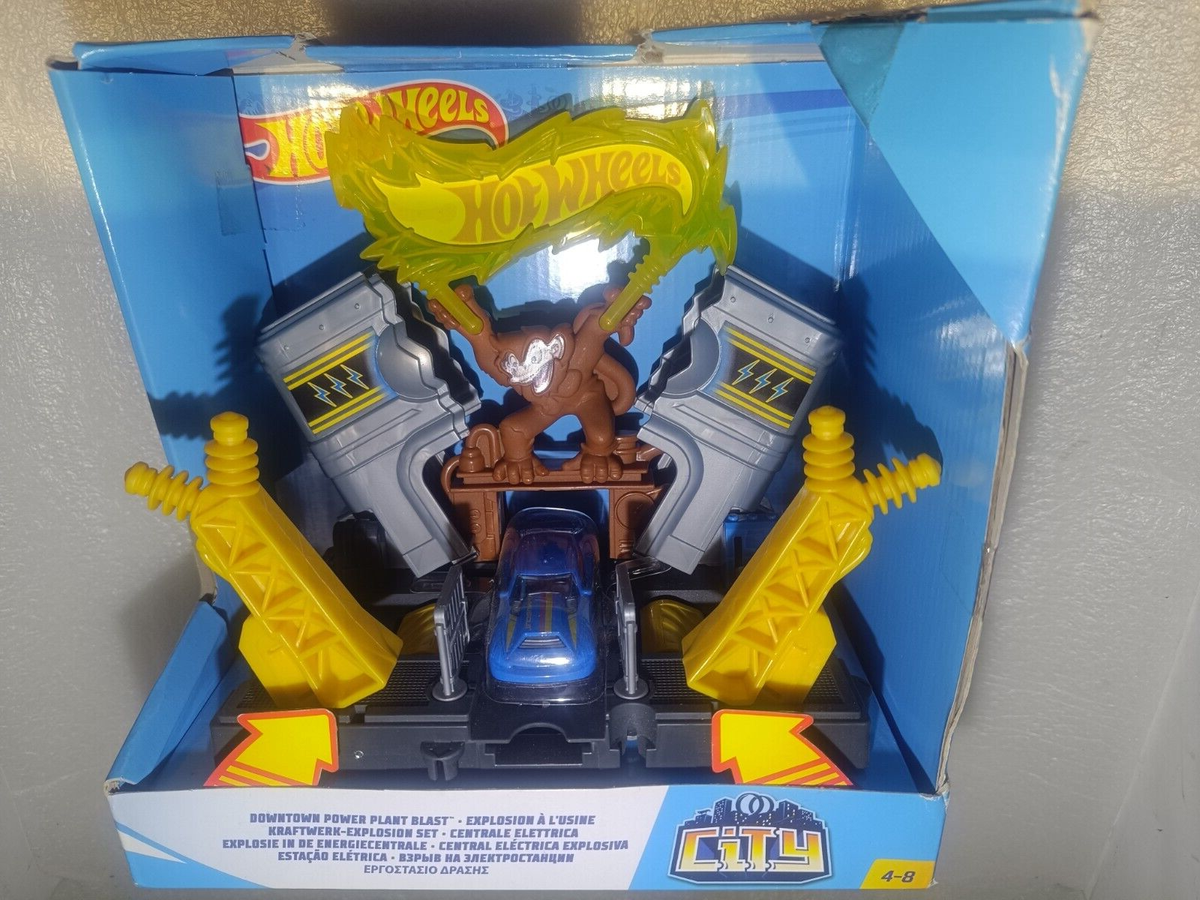 HOT WHEELS CITY DOWNTOWN POWER PLANT PLANT BLAST ACTION SET 2017