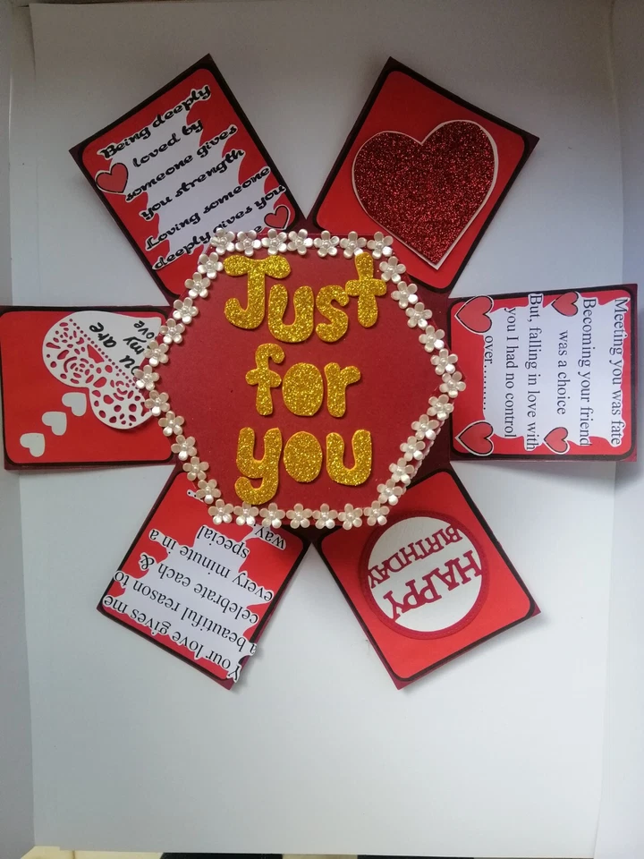 Caja Explosión Hexagonal Multicapa Hágalo Usted Mismo Álbum de Fotos Único Hecho a Mano Arte NUEVO Foto 3 de 4