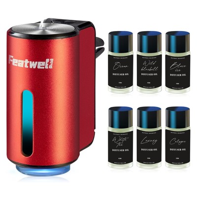 Car Air Freshener Three Adjustable Modes Intelligent Car Aroma Diffuser Red