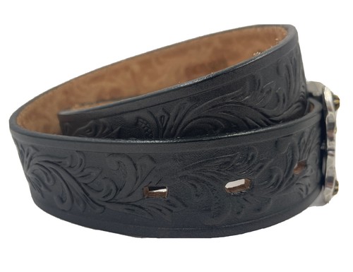 Tony Lama LITTLE TEXAS Top Grain Leather Belt Made in USA Size 18 NWT C60113 - Picture 4 of 7