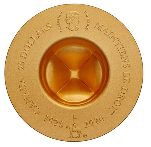 Canada $25 Dollars Silver Coin, Gold 