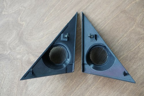 New BMW E30 Tweeter Door Speaker Housings Pair Tweeters - Picture 3 of 9