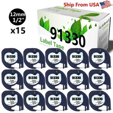 15 PK 91330 Label Tape for DYMO LetraTag QX 50 XR XM 2000 LT-100H LT-100T