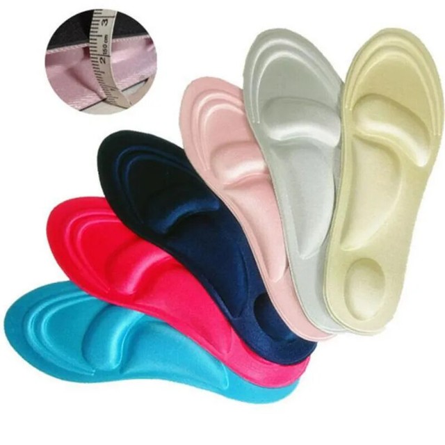 Plantillas Para Zapatos Deportivos 4D Espuma con Memoria Arco Estiramiento Pasteles Transpirables