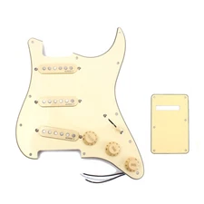 Prewired Loaded Pickguard Alnico V Pickup Back Plate For Strat Stratocaster USA