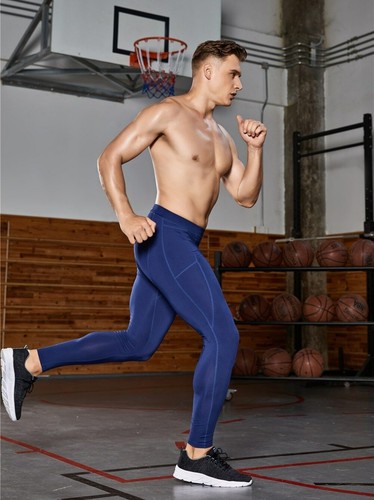 Mens Compression Leggings Boys Thermal Winter Tight Sports Gym Long Slim Trouser - Picture 18 of 24