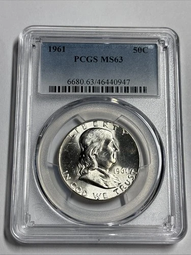 1961 Franklin Half Dollar PCGS MS-63