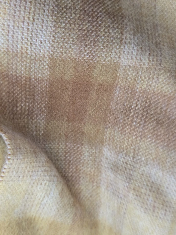 Bufanda Nordstrom 100 % cachemir marrón a cuadros a cuadros otoño Foto 3 de 4