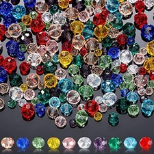 1000 Pcs Glass Beads Bulk Assorted Crystal Beads for Jewelry Making Co