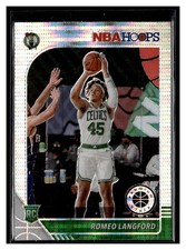 2019-20 Hoops Premium Stock #211 Romeo Langford Prizms Pulsar Boston Celtics