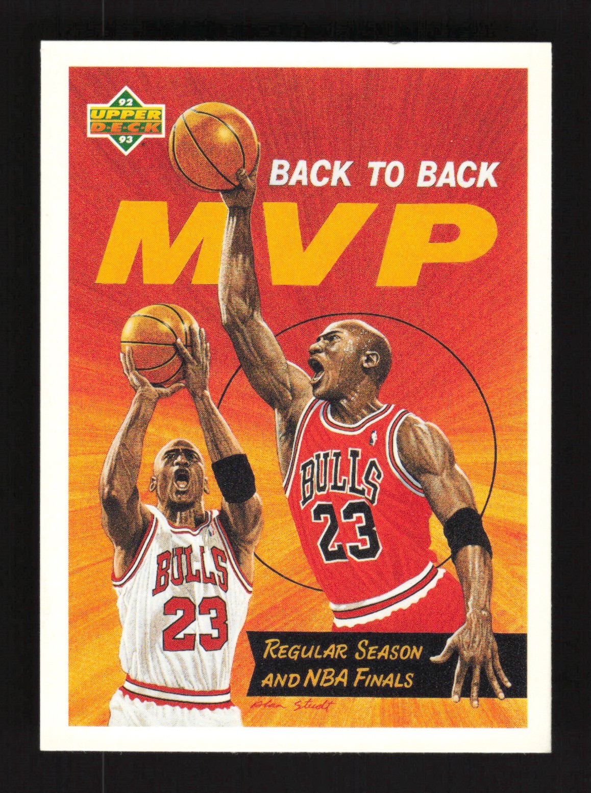 1992-93 Upper Deck Back to Back MVP Michael Jordan #67 Chicago Bulls