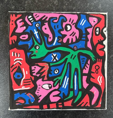 HASWORLD ORIGINAL ABSTRACT EXPRESSIONISM POP STREET ART COLOURS FIGURATIVE Artsy