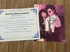 Prince autographed 8x10 photo, signed, authentic, Purple Rain, COA