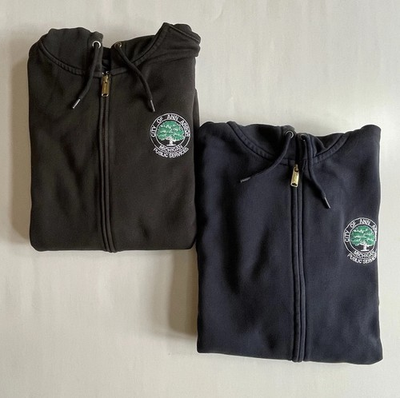 #ad Carhartt K122 Men#x27;s Loose Fit Full Zip Hoodie Ann Arbor Public Works Size XL $36.00