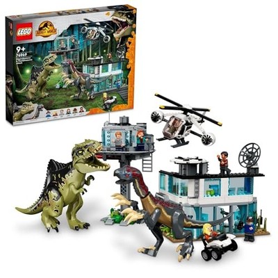 LEGO Toy Dinosaur Jurassic World Giganotosaurus and Therizinosaurus