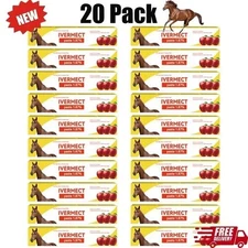 20 Pack Paste Horse Dewormer Apple Flavor Safe Effective Wormer EXP4/2026 US