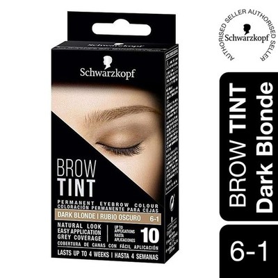 Schwarzkopf Brow Tint Professional Formula Permanent Augenbrauenfarbe, Dunkelblond