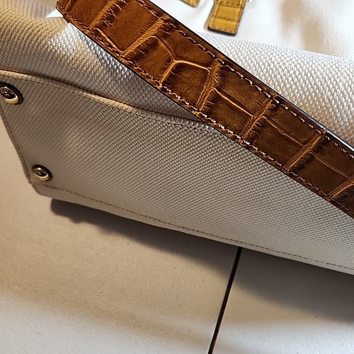 MICHAEL KORS HAMILTON ECRU CREAM CANVAS LARGE TOTE+HAND,SCHULTERTASCHE+GELDBÖRSE Neu ohne Etikett - Bild 7 von 16