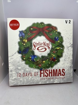NEW STRIKE KING 12 Days of Fishmas 2025 Advent Calendar  V2 Color Assortment 