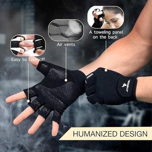 Workout Gloves for Men and Women, Exercise Gloves for Weight Lifting, Cycling... - Picture 2 of 7