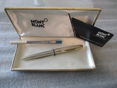VINTAGE MONTBLANC MEISTERSUCK SOLITAIRE BALLPOINT PEN STERLING SILVER GERMANY - Image 1 of 4