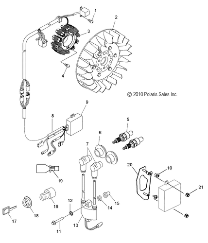 Polaris Harness Unit, Genuine OEM Part 3087219, Qty 1