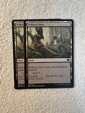 Magic - Polluted Mire x2 - Dominaria Remastered - Land - NM - MTG - 💎Shinetized
