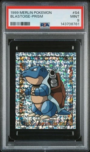 PSA 9 MINT 1999 MERLIN POKEMON S4 BLASTOISE-PRISM