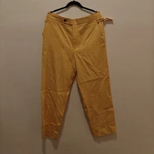 Bode Cotton Silk Blend Hello/Orange Trousers Size 36 Made In USA