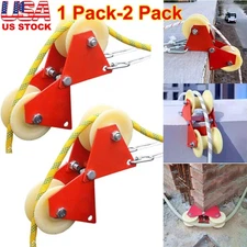Heavy-Duty Foldable Manual Pulley System with Durable Metal Frame Labor-Saving