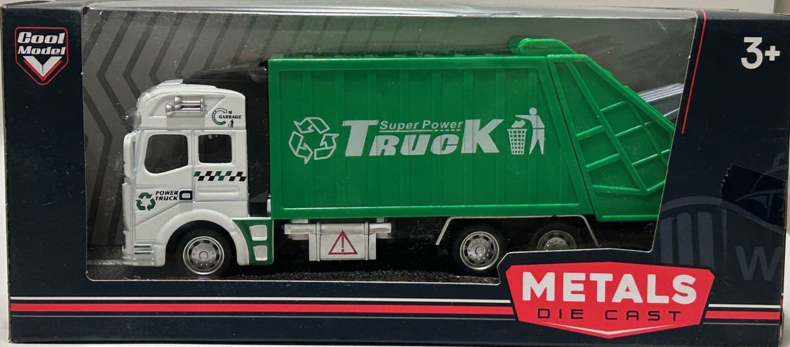 Big Garbage Truck/Lorry Model Toy Diecast Moving Parts Probably 1:32 Scale