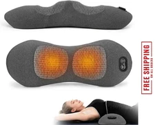 3 In 1 Electric Lumbar Support Pillow Smooth Spine Triple Fusion Back Massager