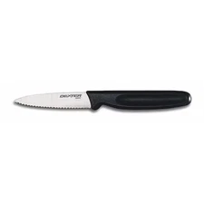 Dexter Russell 31437 Paring Knife, 3 1/4 In, Scalloped, Black