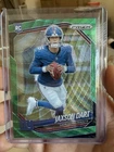 2025 Panini Prizm - Rookies Jaxson Dart #332 Neon Green Pulsar Prizm (RC)
