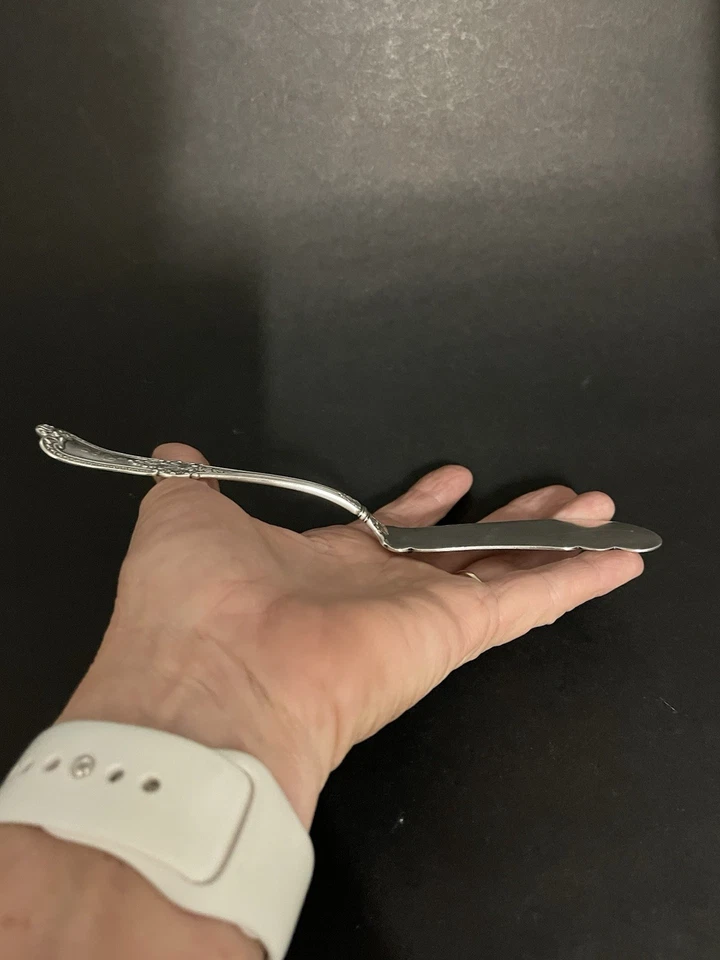 Gorham Sterling "Kensington" Master Butter Knife Monogrammed Perce c.1893, 38.1g - Image 4 of 4