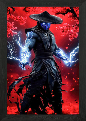 Raiden Lightning Powers Gerahmtes Wandbild Poster Leinwanddruck Bild